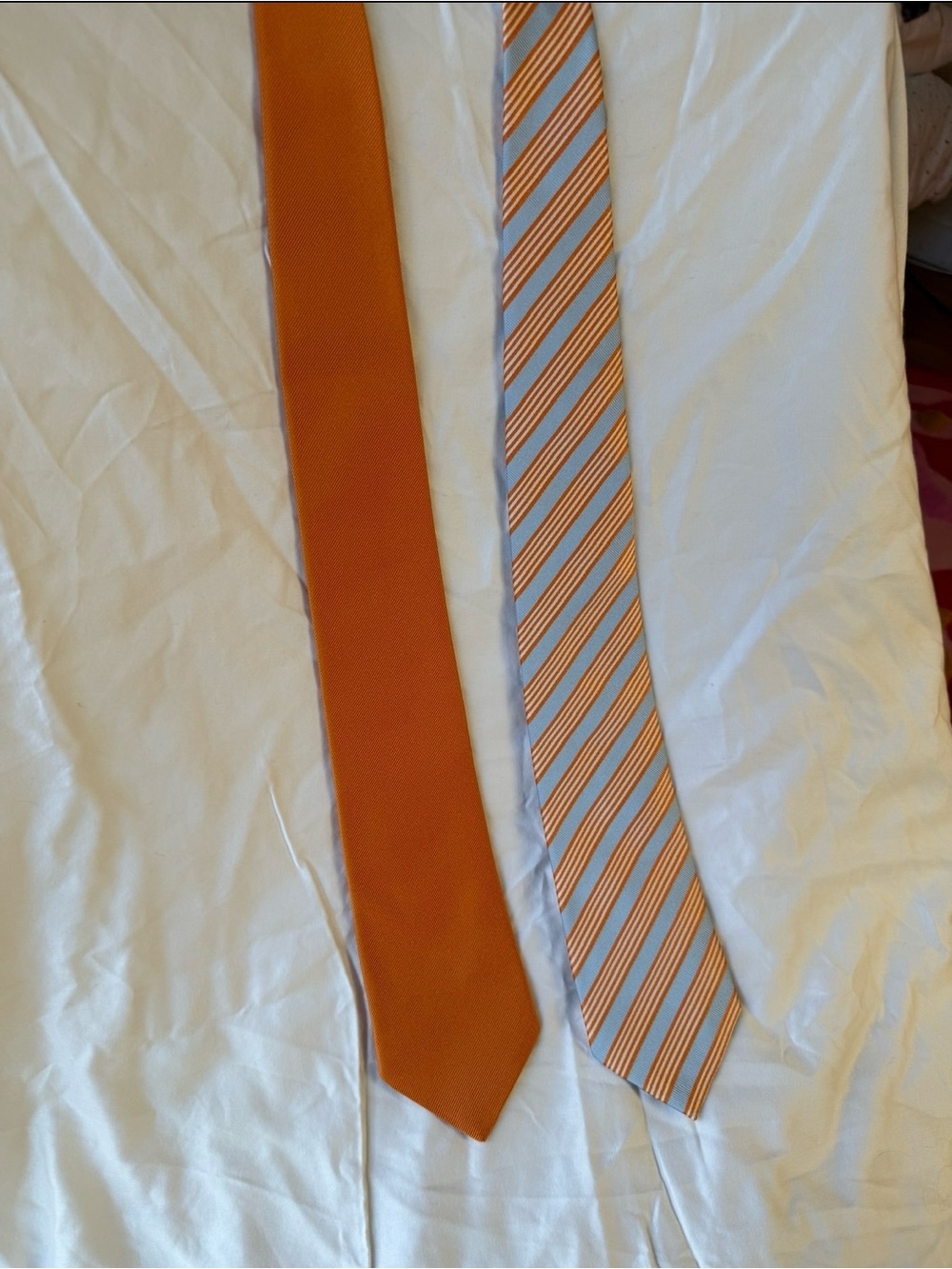 Ermenegildo Zegna Twin Reversible Double-Sided Silk Tie 100% Italian Silk